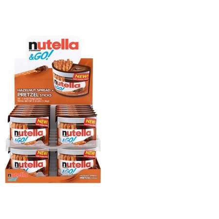 NUTELLA Nutella & Go Display - 1.9 oz. Pretzel, PK24 80402